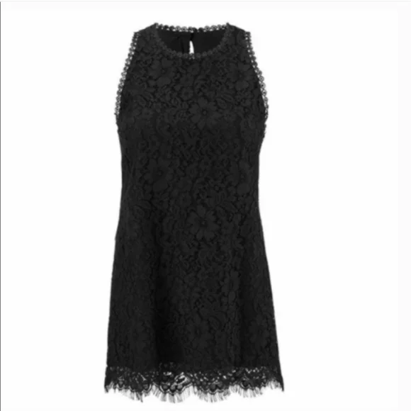 CAbi Black Lace Detail Top - Picture 2 of 7